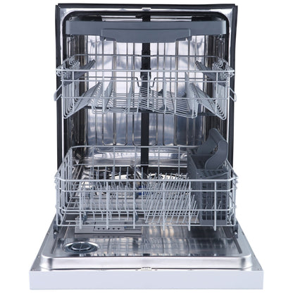 GE GBF655SGPWW Dishwasher, 24" Built-In Dishwasher, Stainless Steel Interior