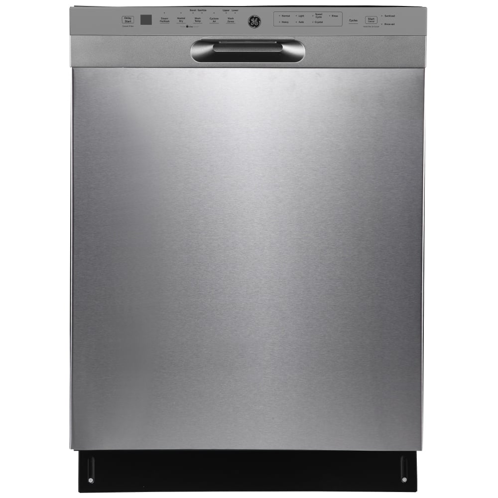 GE GBF655SSPSS Dishwasher, 24 inch Exterior Width, 48 dB Decibel Level, Full Console, Stainless Steel (Interior), Hard Food Disposal, Stainless Steel colour