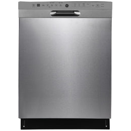 GE GBF655SSPSS Dishwasher, 24 inch Exterior Width, 48 dB Decibel Level, Full Console, Stainless Steel (Interior), Hard Food Disposal, Stainless Steel colour