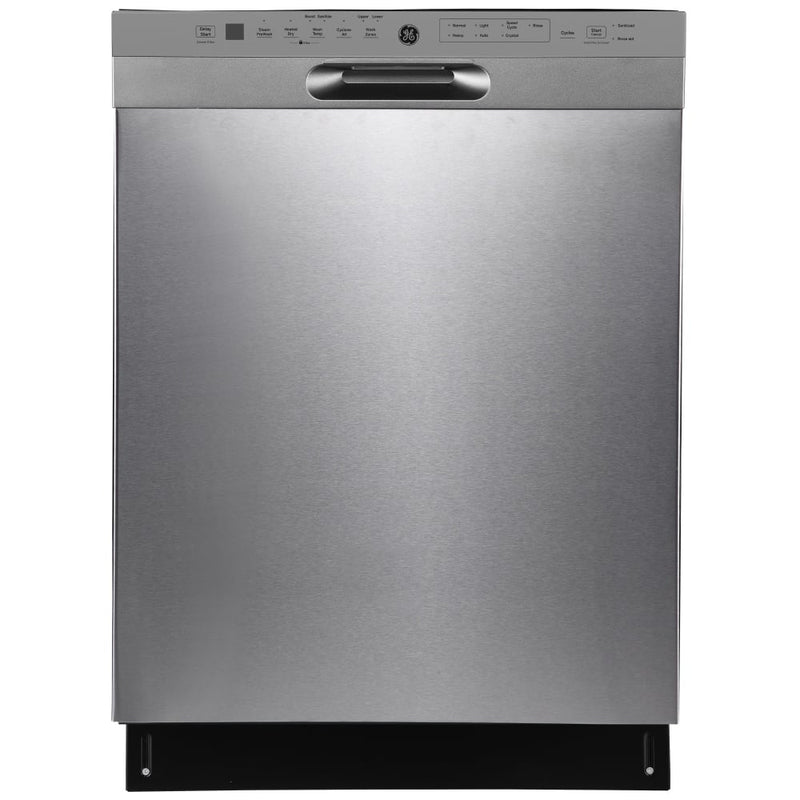 GE GBF655SSPSS Dishwasher, 24 inch Exterior Width, 48 dB Decibel Level, Full Console, Stainless Steel (Interior), Hard Food Disposal, Stainless Steel colour