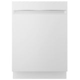 GE GBT500SGVWW Dishwasher, 24 inch Exterior Width, 50 dB Decibel Level, Fully Integrated, Stainless Interior, 3 Wash Cycles, 14 Capacity (Place Settings), Hard Food Disposal, 2 Loading Racks, White colour