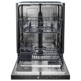 GE GBT500SSVSS Dishwasher, 24 inch Exterior Width, 50 dB Decibel Level, Fully Integrated, Stainless Interior, 3 Wash Cycles, 14 Capacity (Place Settings), Hard Food Disposal, 2 Loading Racks, Stainless Steel colour