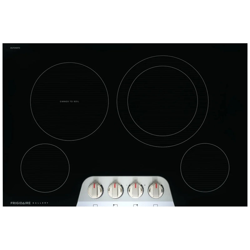 Frigidaire Gallery GCCE3049BS Electric Cooktop, 30 inch Exterior Width, 5 Burners, 3,200 W Highest Element, Stainless Steel colour