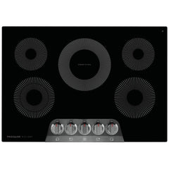 Frigidaire Gallery GCCE3070AD Electric Cooktop, 30 inch Exterior Width, 5 Burners, 3,200 W Highest Element, Black colour