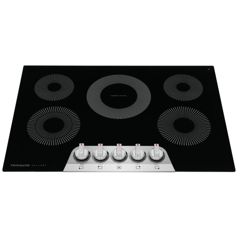 Frigidaire Gallery GCCE3070AS Electric Cooktop, 30 inch Exterior Width, 5 Burners, 3,200 W Highest Element, Black colour