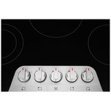 Frigidaire Gallery GCCE3070BS Electric Cooktop, 30 inch Exterior Width, 5 Burners, 3,100 W Highest Element, Black Stainless Steel colour