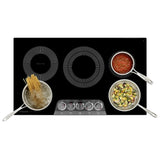 Frigidaire Gallery GCCE3670AD Electric Cooktop, 36 inch Exterior Width, 5 Burners, 3,200 W Highest Element, Black colour