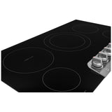 Frigidaire Gallery GCCE3670BD Electric Cooktop, 36 inch Exterior Width, 5 Burners, 3,200 W Highest Element, Black Stainless Steel colour