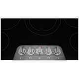 Frigidaire Gallery GCCE3670BD Electric Cooktop, 36 inch Exterior Width, 5 Burners, 3,200 W Highest Element, Black Stainless Steel colour
