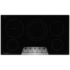 Frigidaire Gallery GCCE3670BD Electric Cooktop, 36 inch Exterior Width, 5 Burners, 3,200 W Highest Element, Black Stainless Steel colour