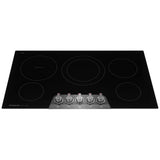 Frigidaire Gallery GCCE3670BD Electric Cooktop, 36 inch Exterior Width, 5 Burners, 3,200 W Highest Element, Black Stainless Steel colour