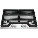 Frigidaire Gallery GCCG3046AS Gas Cooktop, 30 inch Exterior Width, 4 Burners, 18,000 BTU Highest Burner, Stainless Steel colour