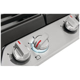 Frigidaire Gallery GCCG3046AS Gas Cooktop, 30 inch Exterior Width, 4 Burners, 18,000 BTU Highest Burner, Stainless Steel colour