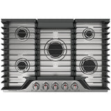 Frigidaire Gallery GCCG3048AS Gas Cooktop, 30 inch Exterior Width, 5 Burners, 18,000 BTU Highest Burner, Stainless Steel colour