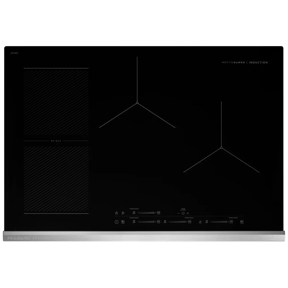 Frigidaire Gallery GCCI3070BM Induction Cooktop, 30 inch Exterior Width, 4 Burners, 3,600 W Highest Element, Stainless Steel colour