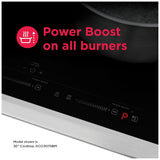 Frigidaire Gallery GCCI3670BM Induction Cooktop, 36 inch Exterior Width, 4 Burners, 3,600 W Highest Element, Stainless Steel colour