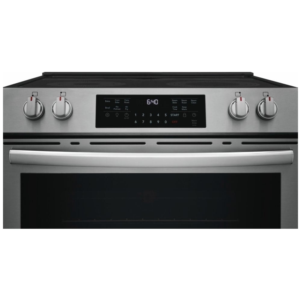 Frigidaire Gallery GCFE305CBF Electric Range, 5.3 cu. ft. Capacity, 30 inch Exterior Width, Convection, 5 Burners, Stainless Steel