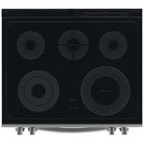 Frigidaire Gallery GCFE305CBF Electric Range, 5.3 cu. ft. Capacity, 30 inch Exterior Width, Convection, 5 Burners, Storage Drawer, Yes, Manual Clean, 3,200 W Highest Element, Stainless Steel colour