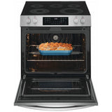 Frigidaire Gallery GCFE305CBF Electric Range, 5.3 cu. ft. Capacity, 30 inch Exterior Width, Convection, 5 Burners, Storage Drawer, Yes, Manual Clean, 3,200 W Highest Element, Stainless Steel colour