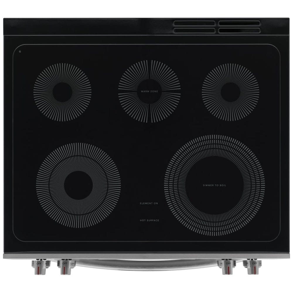 Frigidaire Gallery GCFE305CBF Electric Range, 5.3 cu. ft. Capacity, 30 inch Exterior Width, Convection, 5 Burners, Stainless Steel