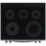 Frigidaire Gallery GCFE305CBF Electric Range, 5.3 cu. ft. Capacity, 30 inch Exterior Width, Convection, 5 Burners, Storage Drawer, Yes, Manual Clean, 3,200 W Highest Element, Stainless Steel colour