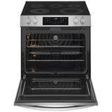 Frigidaire Gallery GCFE305CBF Electric Range, 5.3 cu. ft. Capacity, 30 inch Exterior Width, Convection, 5 Burners, Storage Drawer, Yes, Manual Clean, 3,200 W Highest Element, Stainless Steel colour