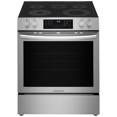 Frigidaire Gallery GCFE305CBF Electric Range, 5.3 cu. ft. Capacity, 30 inch Exterior Width, Convection, 5 Burners, Stainless Steel
