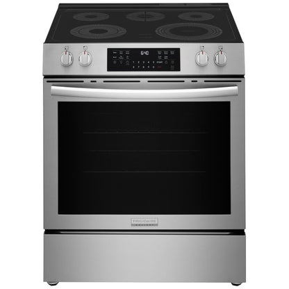 Frigidaire Gallery GCFE305CBF Electric Range, 5.3 cu. ft. Capacity, 30 inch Exterior Width, Convection, 5 Burners, Stainless Steel