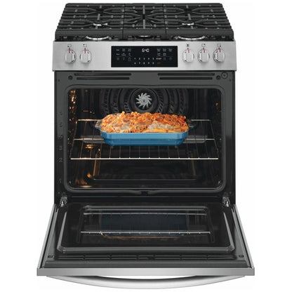 Frigidaire Gallery GCFG3059BF 30" Gas Range 6 Cu. Ft 5 Burner 18K BTU Stainless Steel