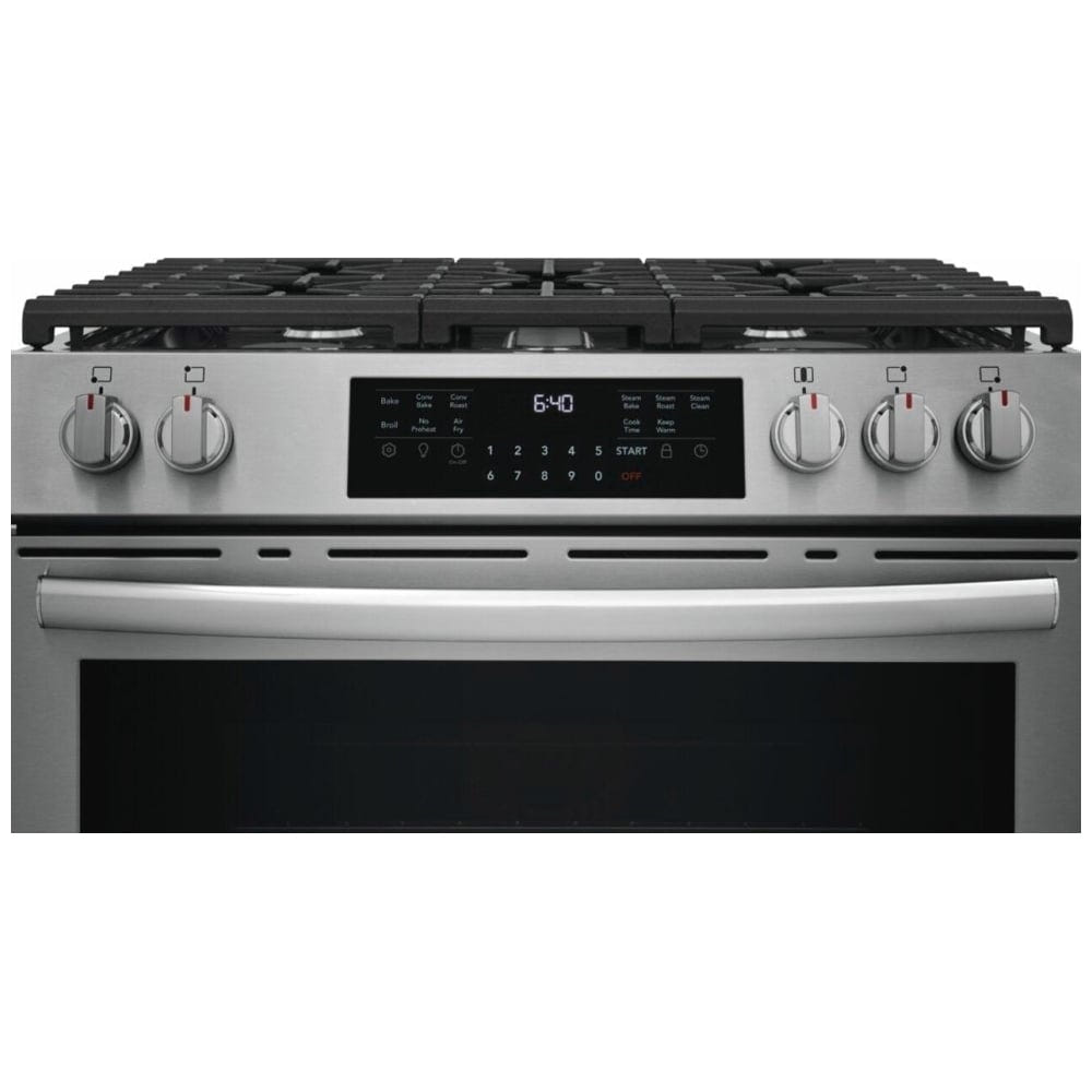 Frigidaire Gallery GCFG3059BF 30" Gas Range 6 Cu. Ft 5 Burner 18K BTU Stainless Steel
