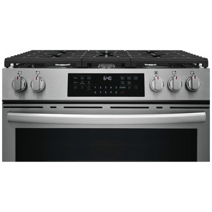 Frigidaire Gallery GCFG3059BF 30" Gas Range 6 Cu. Ft 5 Burner 18K BTU Stainless Steel