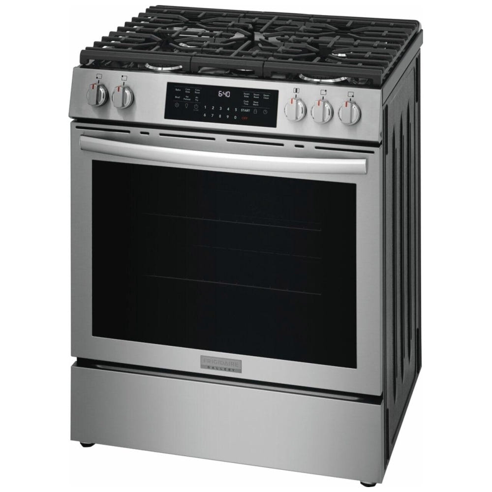 Frigidaire Gallery GCFG3059BF 30" Gas Range 6 Cu. Ft 5 Burner 18K BTU Stainless Steel