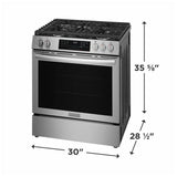 Frigidaire Gallery GCFG3059BF Gas Range, 6 cu. ft. Capacity, 30 inch Exterior Width, Manual Clean, Convection, 5 Burners, Storage Drawer, Air Fry, 18,000 BTU Highest Burner, Stainless Steel colour