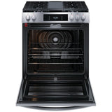 Frigidaire Gallery GCFG3060BF Gas Range, 6 cu. ft. Capacity, 30 inch Exterior Width, Self Clean, Convection, 5 Burners, Storage Drawer, Yes, 18,000 BTU Highest Burner, Stainless Steel colour