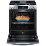 Frigidaire Gallery GCFG3060BF Gas Range, 6 cu. ft. Capacity, 30 inch Exterior Width, Self Clean, Convection, 5 Burners, Storage Drawer, Yes, 18,000 BTU Highest Burner, Stainless Steel colour