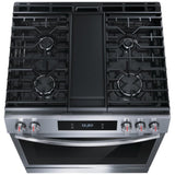 Frigidaire Gallery GCFG3060BF Gas Range, 6 cu. ft. Capacity, 30 inch Exterior Width, Self Clean, Convection, 5 Burners, Storage Drawer, Yes, 18,000 BTU Highest Burner, Stainless Steel colour