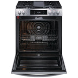 Frigidaire Gallery GCFG3060BF Gas Range, 6 cu. ft. Capacity, 30 inch Exterior Width, Self Clean, Convection, 5 Burners, Storage Drawer, Yes, 18,000 BTU Highest Burner, Stainless Steel colour