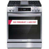 Frigidaire Gallery GCFG3060BF Gas Range, 6 cu. ft. Capacity, 30 inch Exterior Width, Self Clean, Convection, 5 Burners, Storage Drawer, Yes, 18,000 BTU Highest Burner, Stainless Steel colour