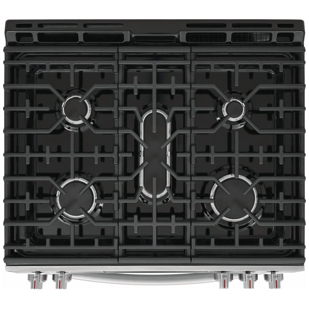 Frigidaire Gallery GCFG3070BF 30" Gas Range 6 Cu. Ft 18K BTU Pizza Bake