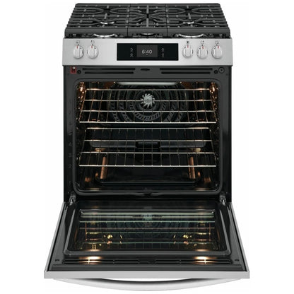 Frigidaire Gallery GCFG3070BF 30英寸燃气灶 6立方英尺 18K BTU 披萨烘烤