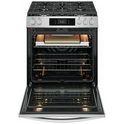 Frigidaire Gallery GCFG3070BF 30英寸燃气灶 6立方英尺 18K BTU 披萨烘烤