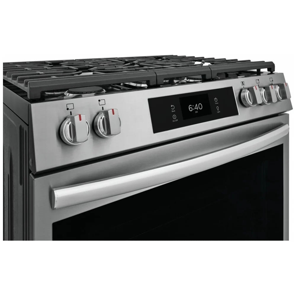 Frigidaire Gallery GCFG3070BF 30英寸燃气灶 6立方英尺 18K BTU 披萨烘烤