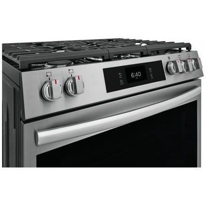 Frigidaire Gallery GCFG3070BF 30" Gas Range 6 Cu. Ft 18K BTU Pizza Bake