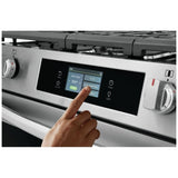 Frigidaire Gallery GCFG3070BF Gas Range, 6 cu. ft. Capacity, 30 inch Exterior Width, Self Clean, Convection, 5 Burners, Storage Drawer, Air Fry & Air Sous Vide, 18,000 BTU Highest Burner, Smudge-Proof® Stainless Steel colour