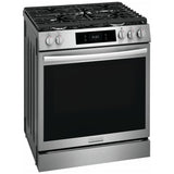 Frigidaire Gallery GCFG3070BF Gas Range, 6 cu. ft. Capacity, 30 inch Exterior Width, Self Clean, Convection, 5 Burners, Storage Drawer, Air Fry & Air Sous Vide, 18,000 BTU Highest Burner, Smudge-Proof® Stainless Steel colour
