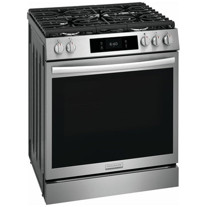 Frigidaire Gallery GCFG3070BF 30" Gas Range 6 Cu. Ft 18K BTU Pizza Bake