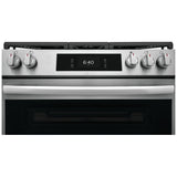 Frigidaire Gallery GCFG3070BF Gas Range, 6 cu. ft. Capacity, 30 inch Exterior Width, Self Clean, Convection, 5 Burners, Storage Drawer, Air Fry & Air Sous Vide, 18,000 BTU Highest Burner, Smudge-Proof® Stainless Steel colour