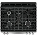 Frigidaire Gallery GCFG3070BF Gas Range, 6 cu. ft. Capacity, 30 inch Exterior Width, Self Clean, Convection, 5 Burners, Storage Drawer, Air Fry & Air Sous Vide, 18,000 BTU Highest Burner, Smudge-Proof® Stainless Steel colour
