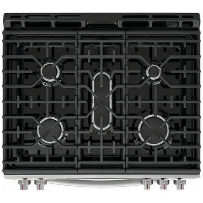 Frigidaire Gallery GCFG3070BF 30" Gas Range 6 Cu. Ft 18K BTU Pizza Bake