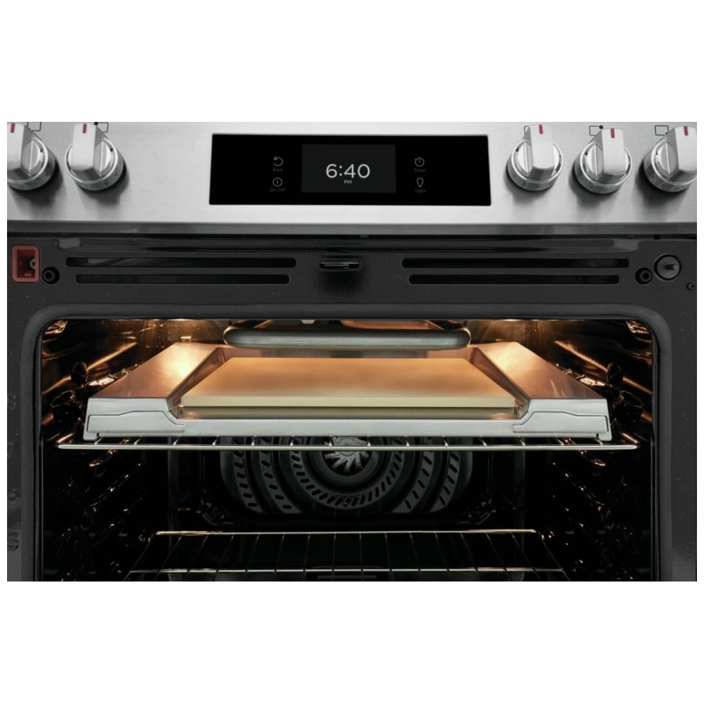 Frigidaire Gallery GCFG3070BF 30" Gas Range 6 Cu. Ft 18K BTU Pizza Bake